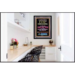 WISDOM IS HEALTH   Inspirational Wall Art Frame   (GWAMEN8833)   