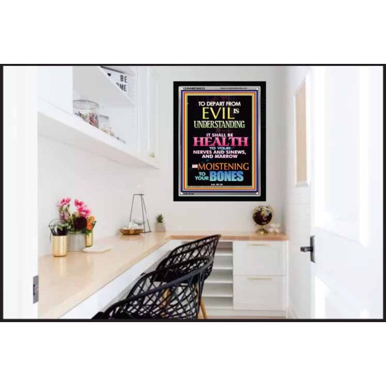 WISDOM IS HEALTH   Inspirational Wall Art Frame   (GWAMEN8833)   