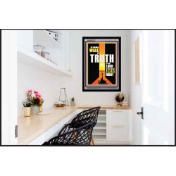 WALK IN THE TRUTH   Large Framed Scripture Wall Art   (GWAMEN9121)   "25X33"