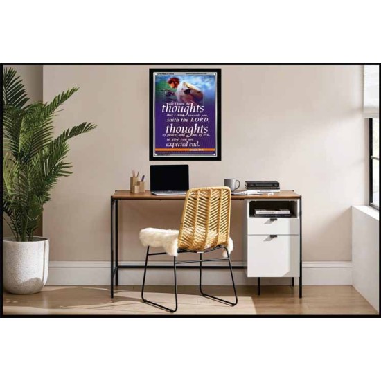 THE THOUGHTS OF PEACE   Inspirational Wall Art Poster   (GWAMEN1104)   