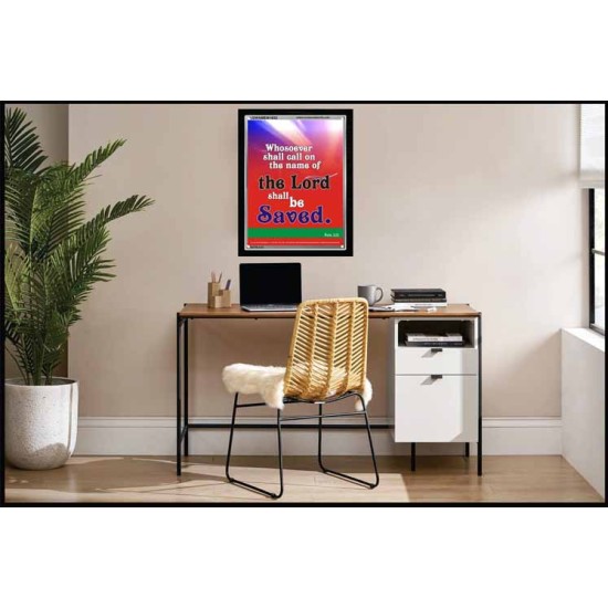 WHOSOEVER SHALL CALL   Inspiration Wall Art Frame   (GWAMEN1632)   