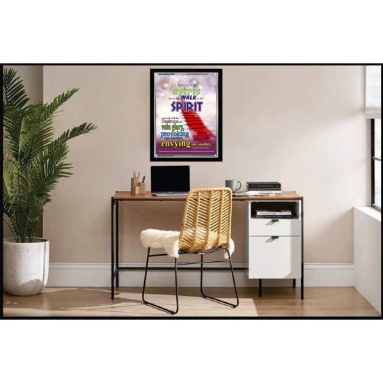 WALK IN THE SPIRIT   Large Framed Scripture Wall Art   (GWAMEN1667)   