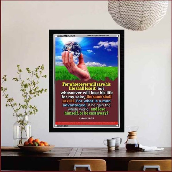 WHOSOEVER   Bible Verse Framed for Home   (GWAMEN3779)   