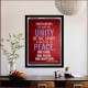 UNITY OF THE SPIRIT   Acrylic Glass Frame Scripture Art   (GWAMEN3995)   