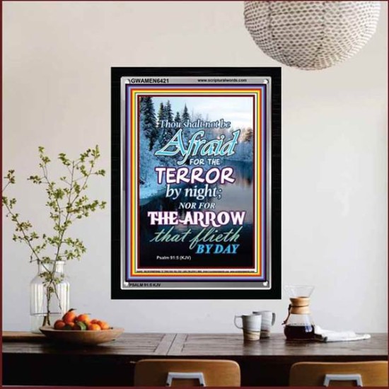 THE TERROR BY NIGHT   Printable Bible Verse to Framed   (GWAMEN6421)   