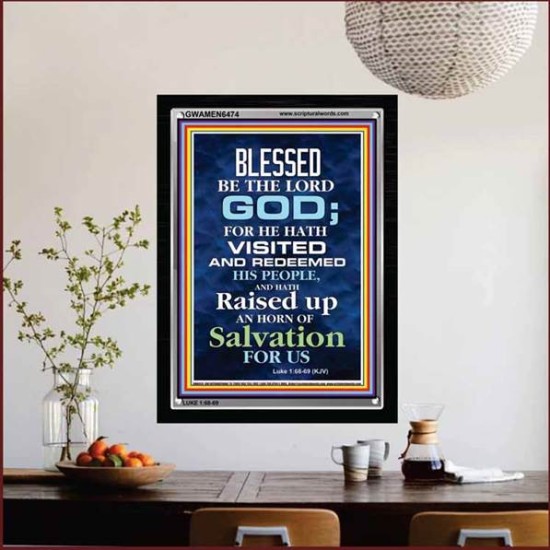 AN HORN OF SALVATION   Christian Quotes Frame   (GWAMEN6474)   