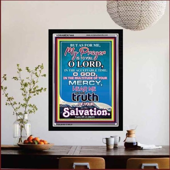 THE TRUTH OF YOUR SALVATION   Bible Verses Frame for Home Online   (GWAMEN7444)   