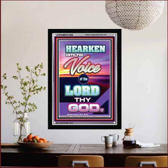 THE VOICE OF THE LORD   Christian Framed Wall Art   (GWAMEN7468)   