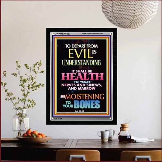 WISDOM IS HEALTH   Inspirational Wall Art Frame   (GWAMEN8833)   