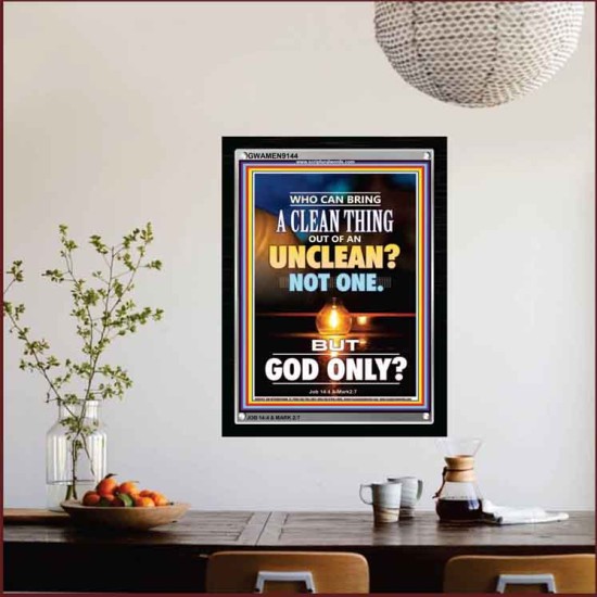 UNCLEAN   Scriptures Wall Art   (GWAMEN9144)   