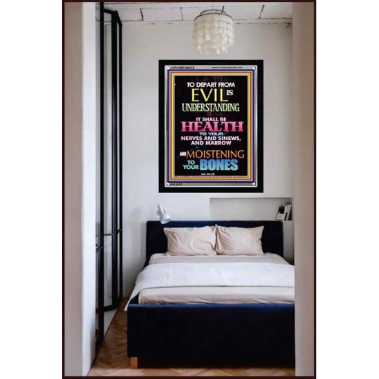 WISDOM IS HEALTH   Inspirational Wall Art Frame   (GWAMEN8833)   