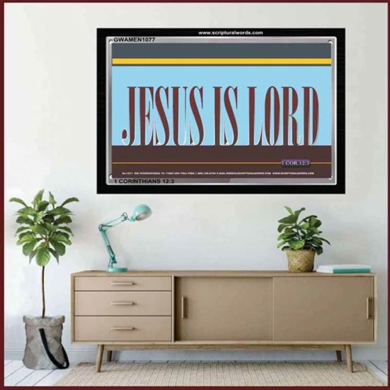 JESUS IS LORD   Scripture Wall Art   (GWAMEN1077)   