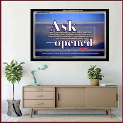 ASK AND IT SHALL BE GIVEN   Scriptural Wall Art   (GWAMEN1079)   