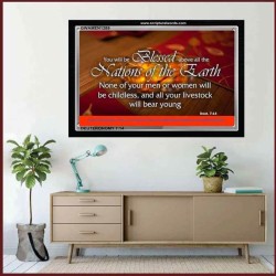 BLESSED ABOVE ALL NATIONS   Custom Contemporary Christian Wall Art   (GWAMEN1289)   