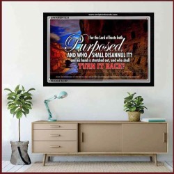 WHO SHALL DISANNUL IT   Large Frame Scriptural Wall Art   (GWAMEN1531)   "33X25"