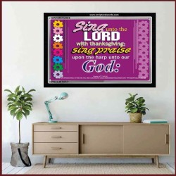 SING UNTO THE LORD   Bible Scriptures on Love frame   (GWAMEN2005)   
