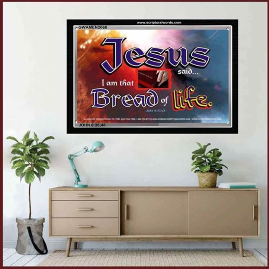 JESUS SAID   Framed Restroom Wall Decoration   (GWAMEN2060)   