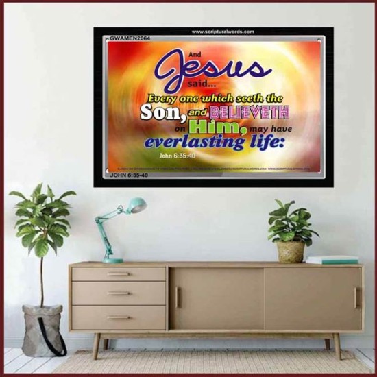 JESUS SAID   Inspirational Wall Art Poster   (GWAMEN2064)   