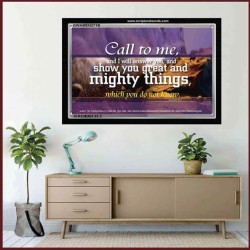 SHEW THEE GREAT AND MIGHTY THINGS   Kitchen Wall Dcor   (GWAMEN271B)   