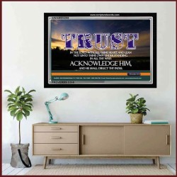 TRUST IN THE LORD   Modern Wall Art   (GWAMEN295)   "33X25"