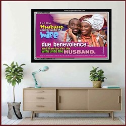 HUSBANDS AND WIVES   Unique Bible Verse Frame   (GWAMEN3201)   