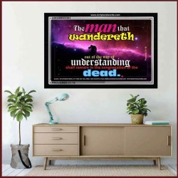 UNDERSTANDING   Inspirational Bible Verse Framed   (GWAMEN3351)   "33X25"