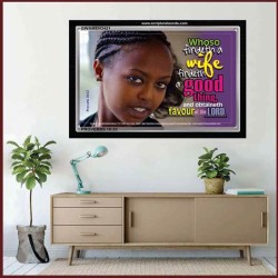 WHOSO FINDETH A WIFE   Frame Large Wall Art   (GWAMEN3421)   "33X25"