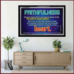 FAITHFULNESS   Bible Verse Frame for Home Online   (GWAMEN3590)   