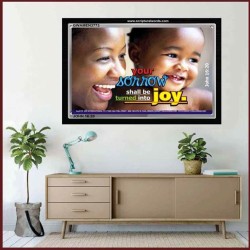 JOY   Large Framed Scripture Wall Art   (GWAMEN3773)   