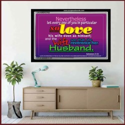 LOVE YOUR WIFE   Framed Scripture Dcor   (GWAMEN3785)   