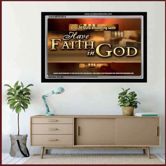 FAITH IN GOD   Picture Frame   (GWAMEN3974)   