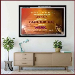 UPHOLD THE WEAK   Inspirational Wall Art Frame   (GWAMEN4008)   "33X25"