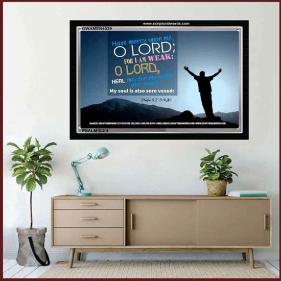 HEAL ME O LORD   Christian Frame Wall Art   (GWAMEN4039)   