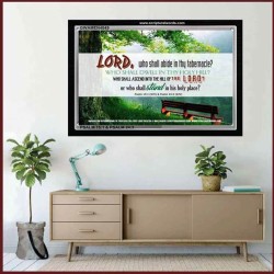 WHO SHALL ABIDE IN THY TABERNACLE   Decoration Wall Art   (GWAMEN4049)   "33X25"