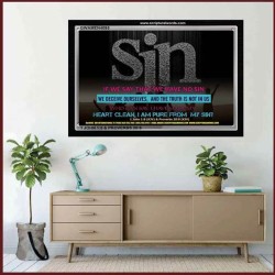 SIN   Framed Bible Verse Online   (GWAMEN4095)   