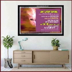 WHAT SHALL WE SAY TO THESE THINGS   Christian Quote Framed   (GWAMEN4110)   "33X25"