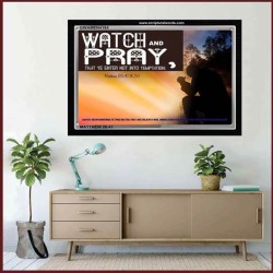 WATCH AND PRAY   Church office Paintings   (GWAMEN4154)   "33X25"