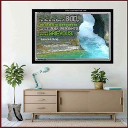 KEEP HIS COMMANDMENTS   Framed Interior Wall Decoration   (GWAMEN4161)   