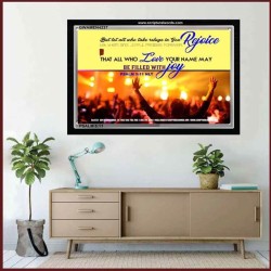 BE FILLED WITH JOY   Large Frame Scripture Wall Art   (GWAMEN4237)   