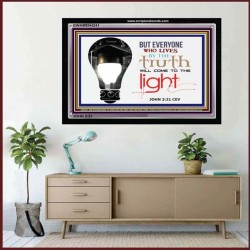 COME TO THE LIGHT   Framed Office Wall Decoration   (GWAMEN4241)   