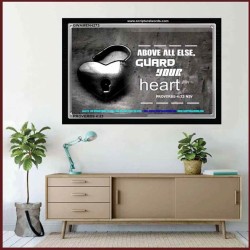 GUARD YOUR HEART   Frame Biblical Paintings   (GWAMEN4273)   