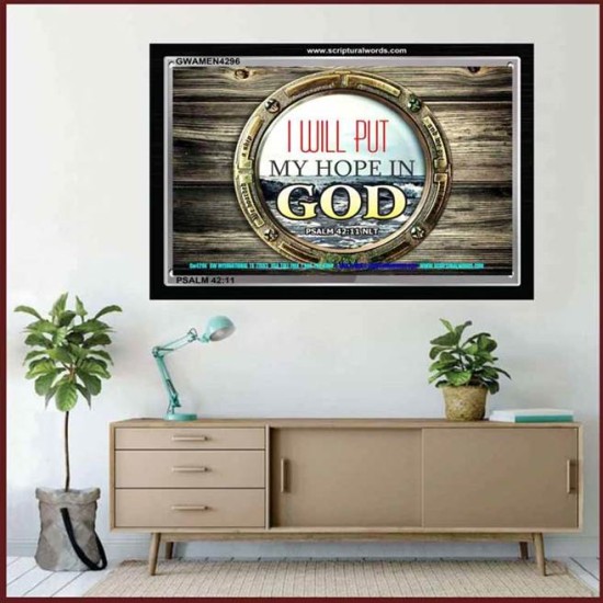 HOPE IN GOD   Bible Verses Framed Art   (GWAMEN4296)   