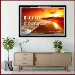 GLORIOUS NAME   Custom Framed Scriptural ArtWork   (GWAMEN4389)   