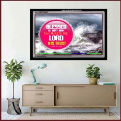 MAKE THE LORD YOUR TRUST   Custom Frame Inspiration Bible Verse   (GWAMEN4401)   