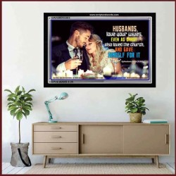 HUSBANDS AND WIVES   Unique Bible Verse Framed   (GWAMEN4403)   