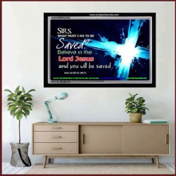 BELIEVE IN THE LORD   Inspirational Bible Verse Frame   (GWAMEN4430)   