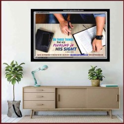 IN HIS SIGHT   Large Frame Scripture Wall Art   (GWAMEN4475)   