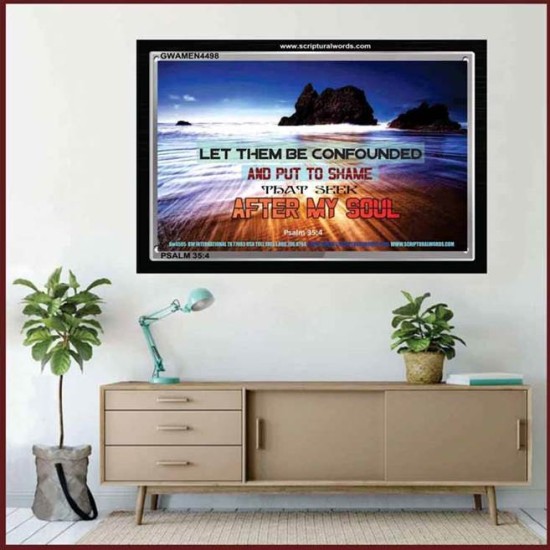 CONFOUNDED AND PUT TO SHAME   Scripture Wall Art   (GWAMEN4498)   