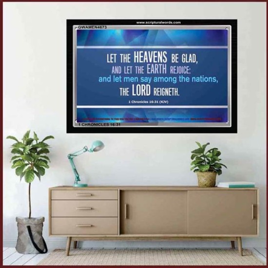 LET THE EARTH REJOICE   Christian Framed Wall Art   (GWAMEN4673)   