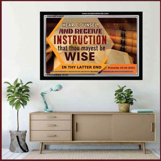 INSTRUCTION   Scripture Framed Signs   (GWAMEN4697)   